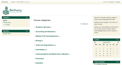 Desktop Screenshot of moodle.bethanywv.edu